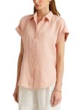 Lauren Ralph Lauren Brooni Linen Shirt, Pale Pink