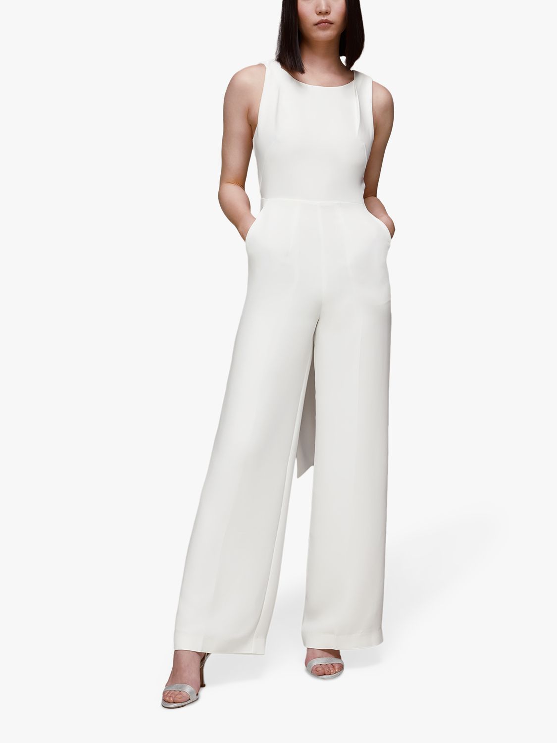 Buy Whistles Thelma Wedding Jumpsuit, Ivory Online at johnlewis.com