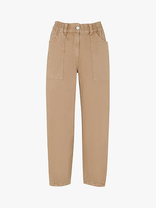 Whistles Tessa Casual Trousers, Navy, Stone