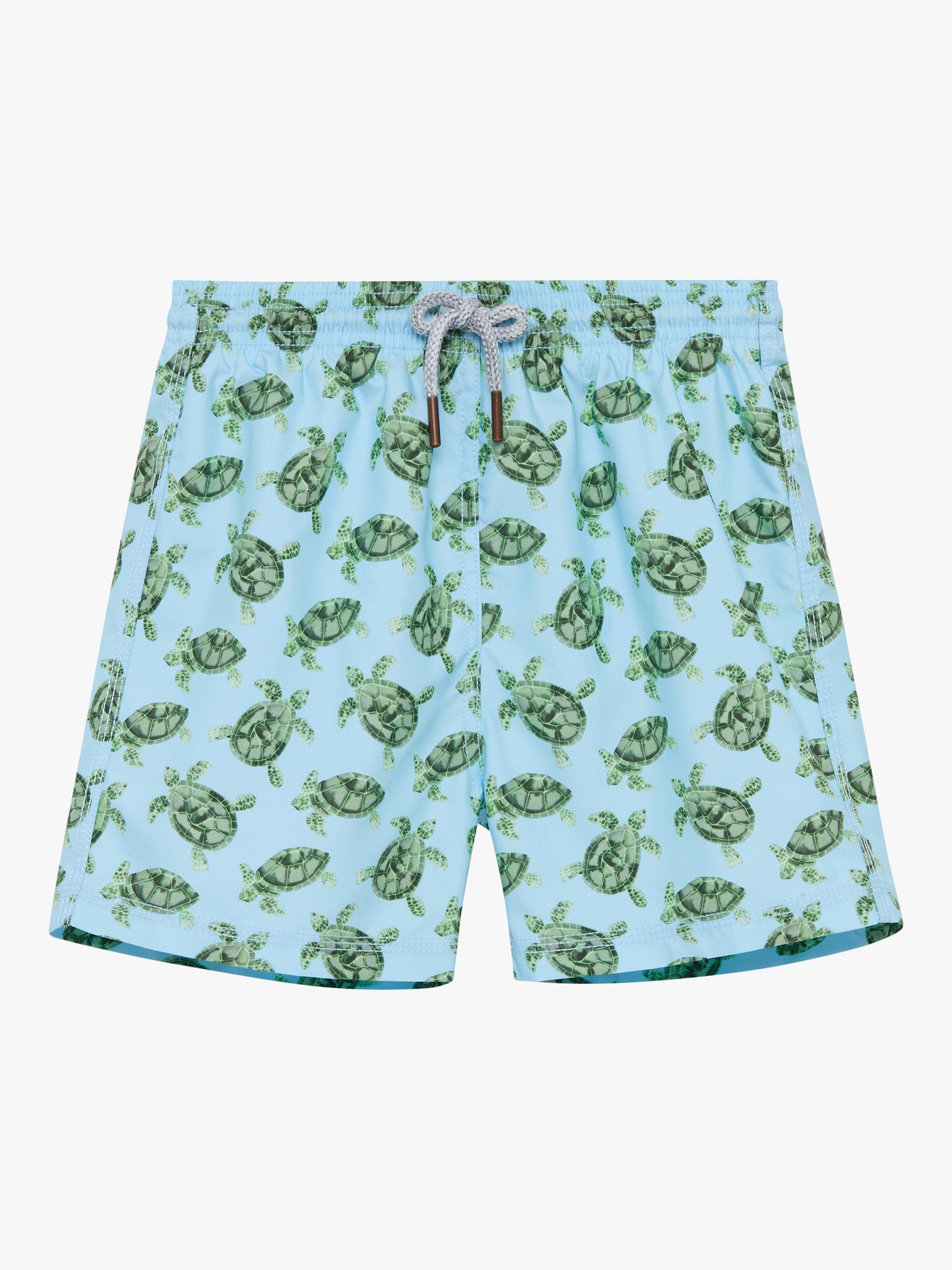 Trotters Kids' Turtle Swim Shorts, Blue, 2-3 years