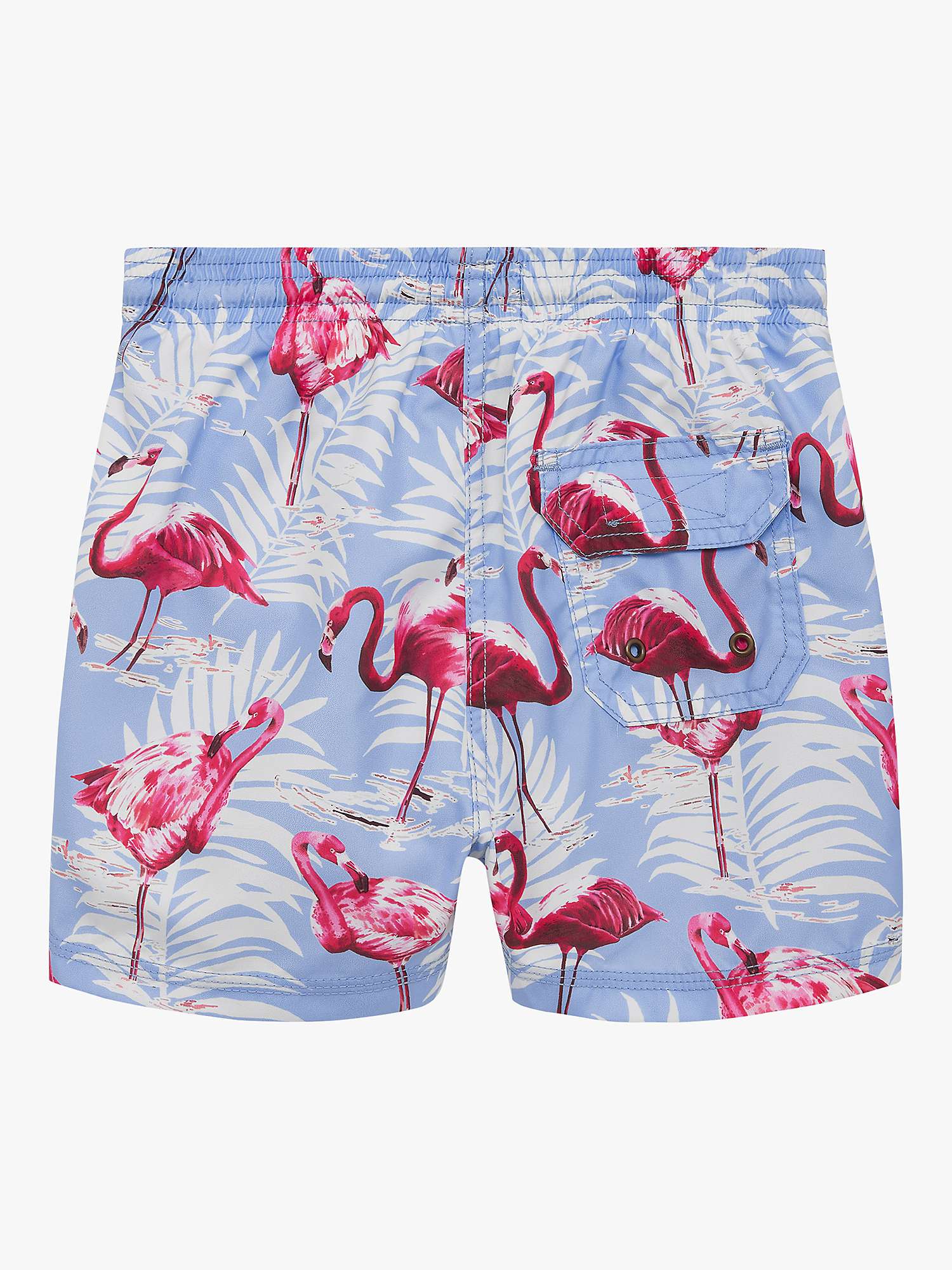 Buy Trotters Kids' Flamingo Swim Shorts, Blue Online at johnlewis.com