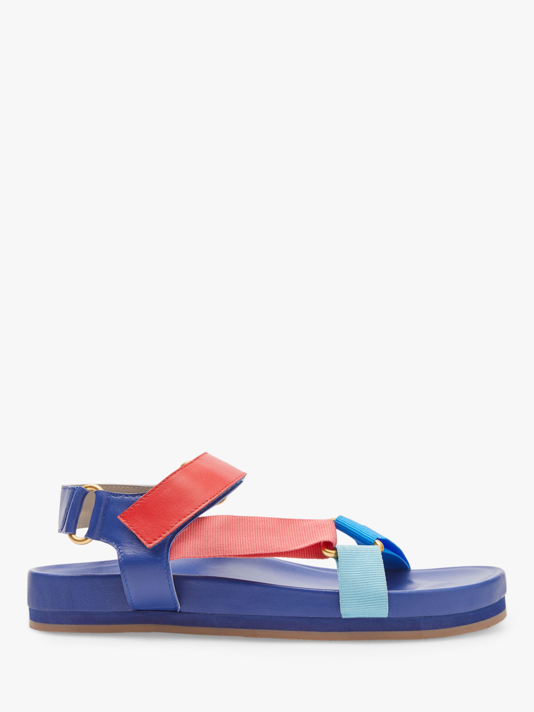 Boden Colourblock Footbed Sandals, Navy at John Lewis & Partners