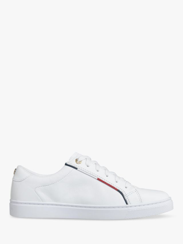 3 Tommy Leather Hilfiger Signature Trainers, White,