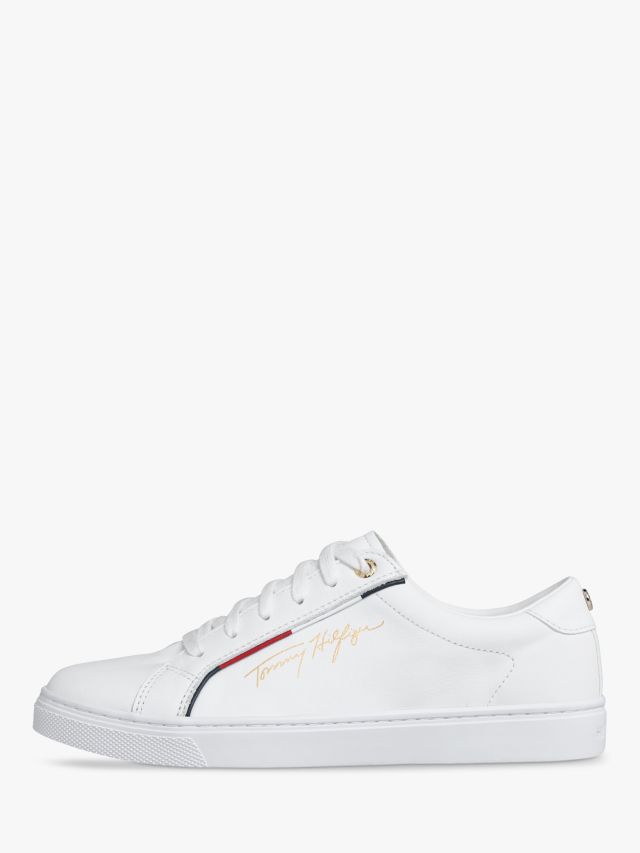 Tommy Hilfiger 3 Leather Signature Trainers, White