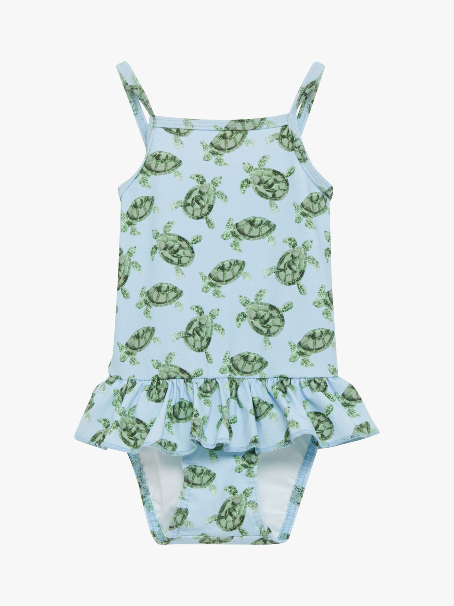 Buy Trotters Baby Turtle Peplum Swimsuit, Blue Online at johnlewis.com
