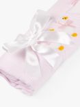 Trotters Baby Organic Cotton Jemima Duck Blanket, Pink/White