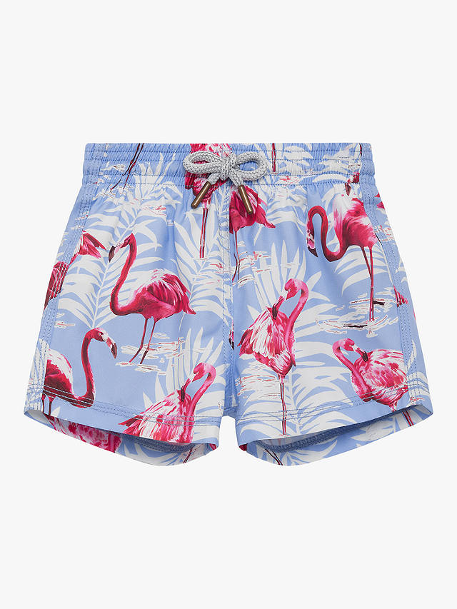 Trotters Baby Flamingo Swim Shorts, Blue