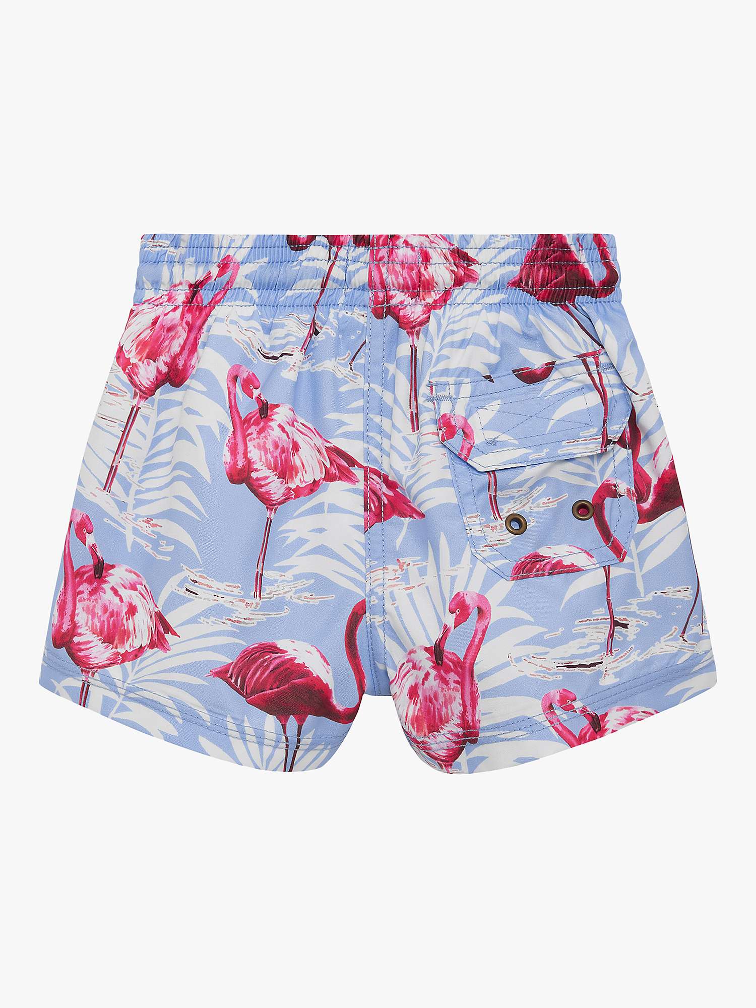 Buy Trotters Baby Flamingo Swim Shorts, Blue Online at johnlewis.com