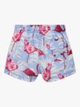Trotters Baby Flamingo Swim Shorts, Blue