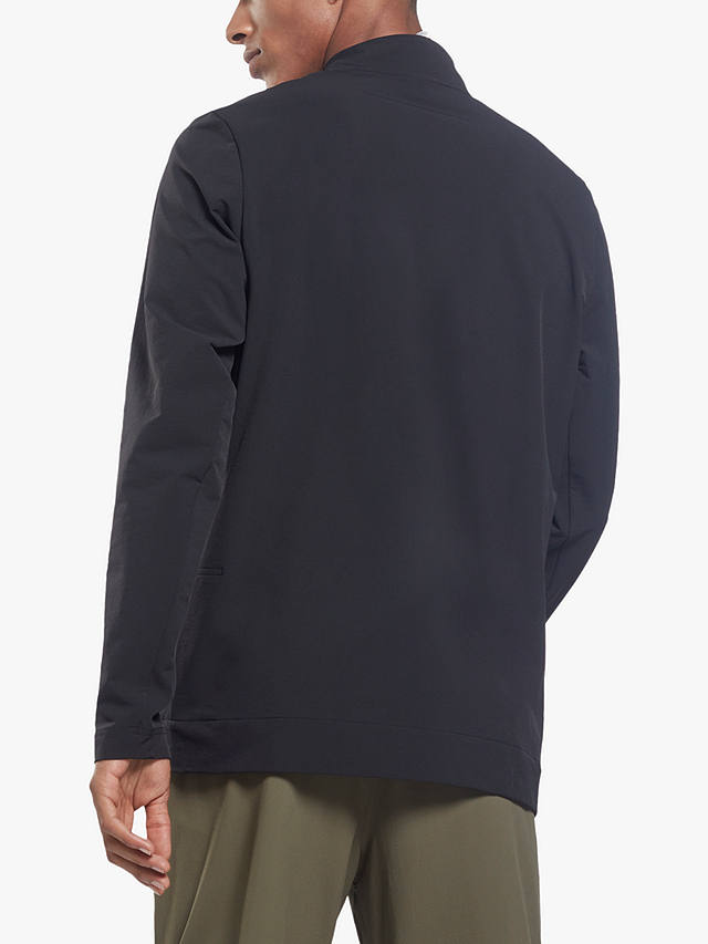 Reebok Performance Woven Quarter Zip Sweatshirt, Black