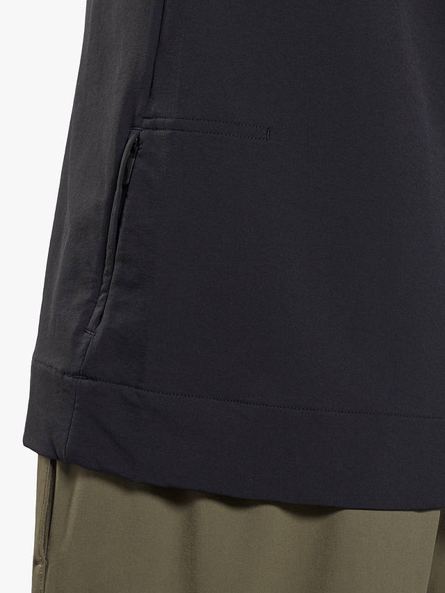 Reebok Performance Woven Quarter Zip Sweatshirt, Black