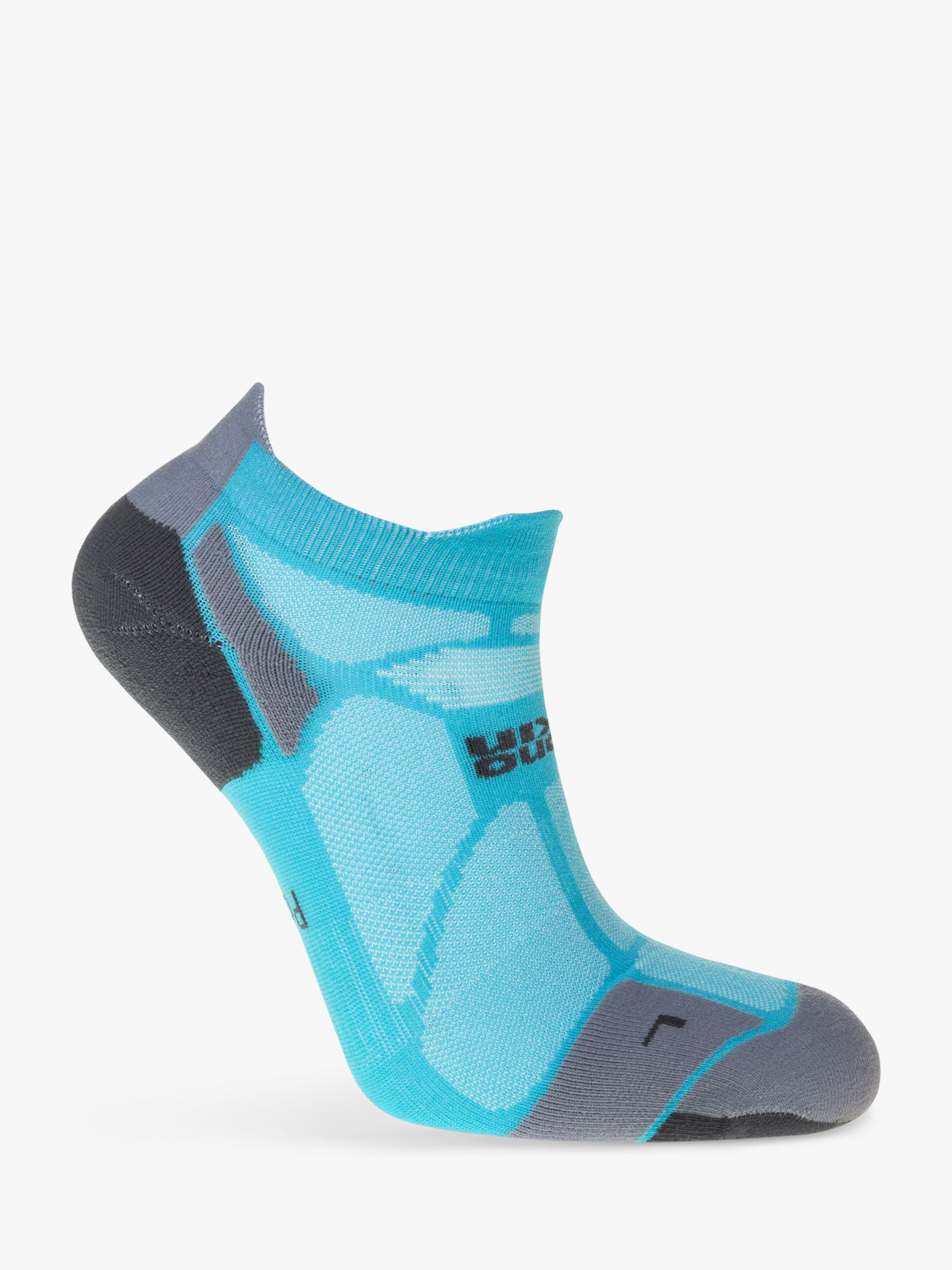 Hilly Marathon Fresh Ankle Running Socks, Blue, S