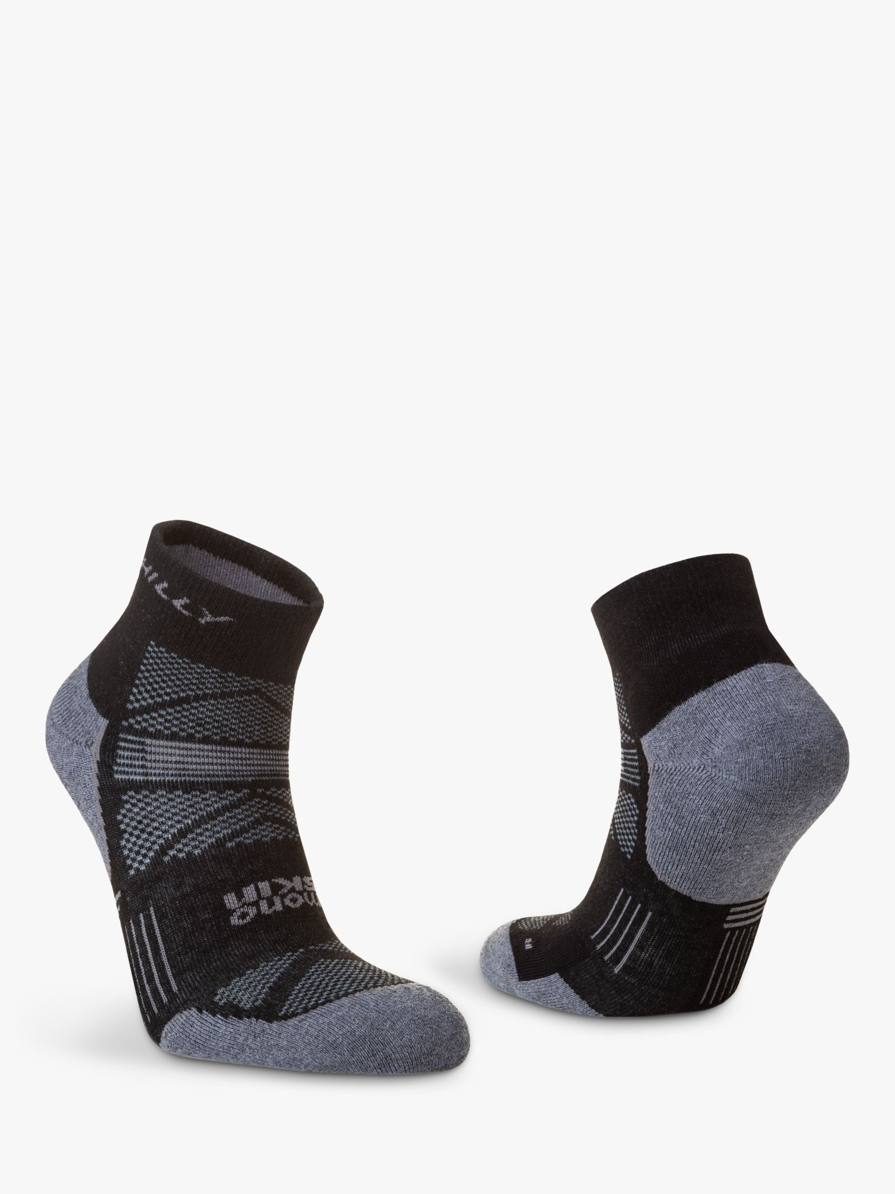 Hilly Supreme Anklet Running Socks, Black/Grey, S