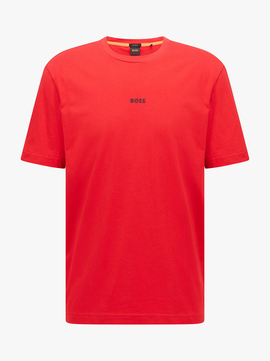 BOSS TChup Logo Stretch Cotton Crew Neck T-Shirt, Bright Red at John ...