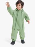 Polarn O. Pyret Kids' Windproof Waterproof Shell Overalls, Green Bay