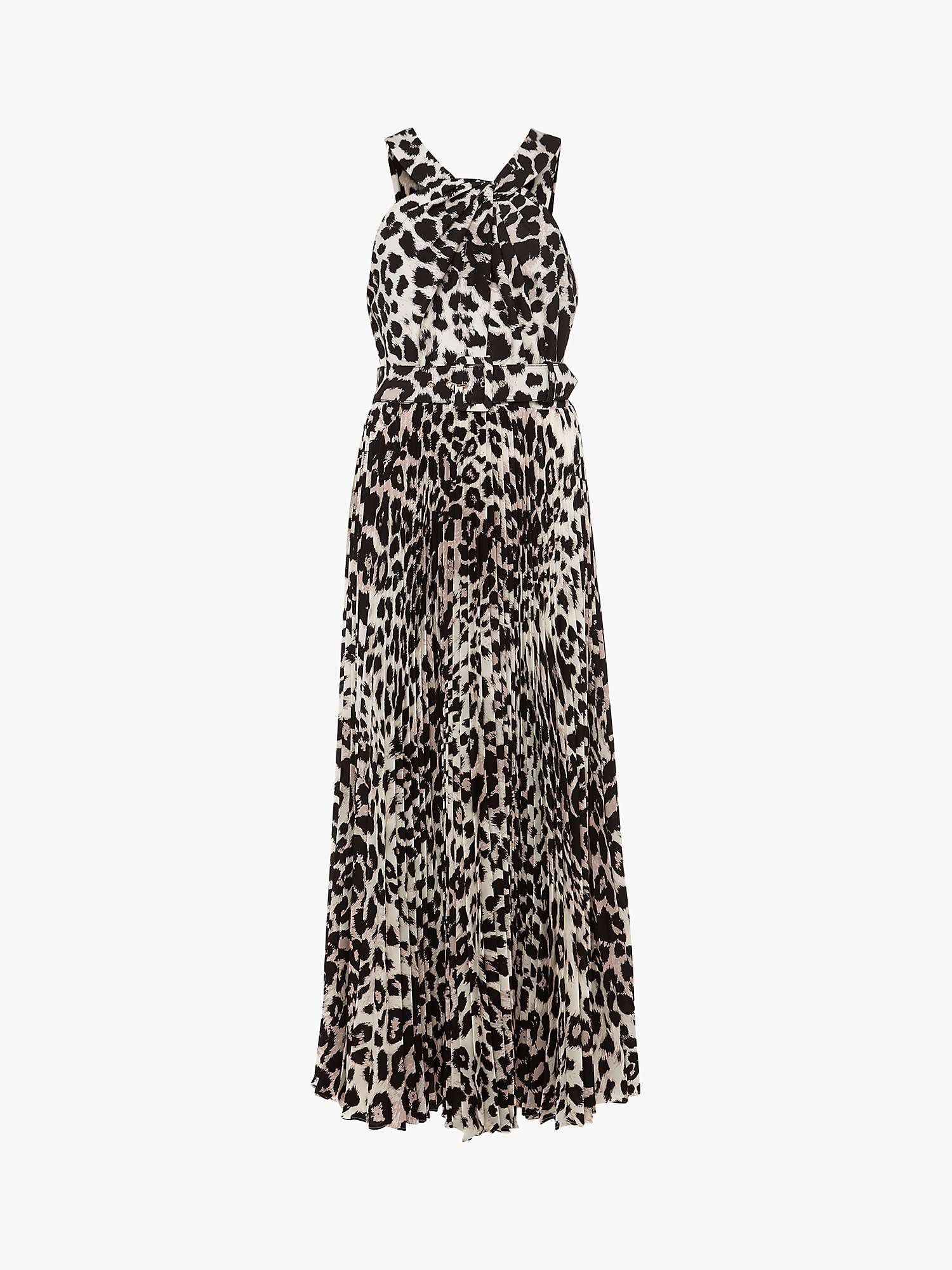 Phase Eight Chelsie Leopard Print Midi Dress, Multi at John Lewis ...
