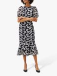 Phase Eight Caitlyn Floral Guipere Lace Dress, Navy/Ivory