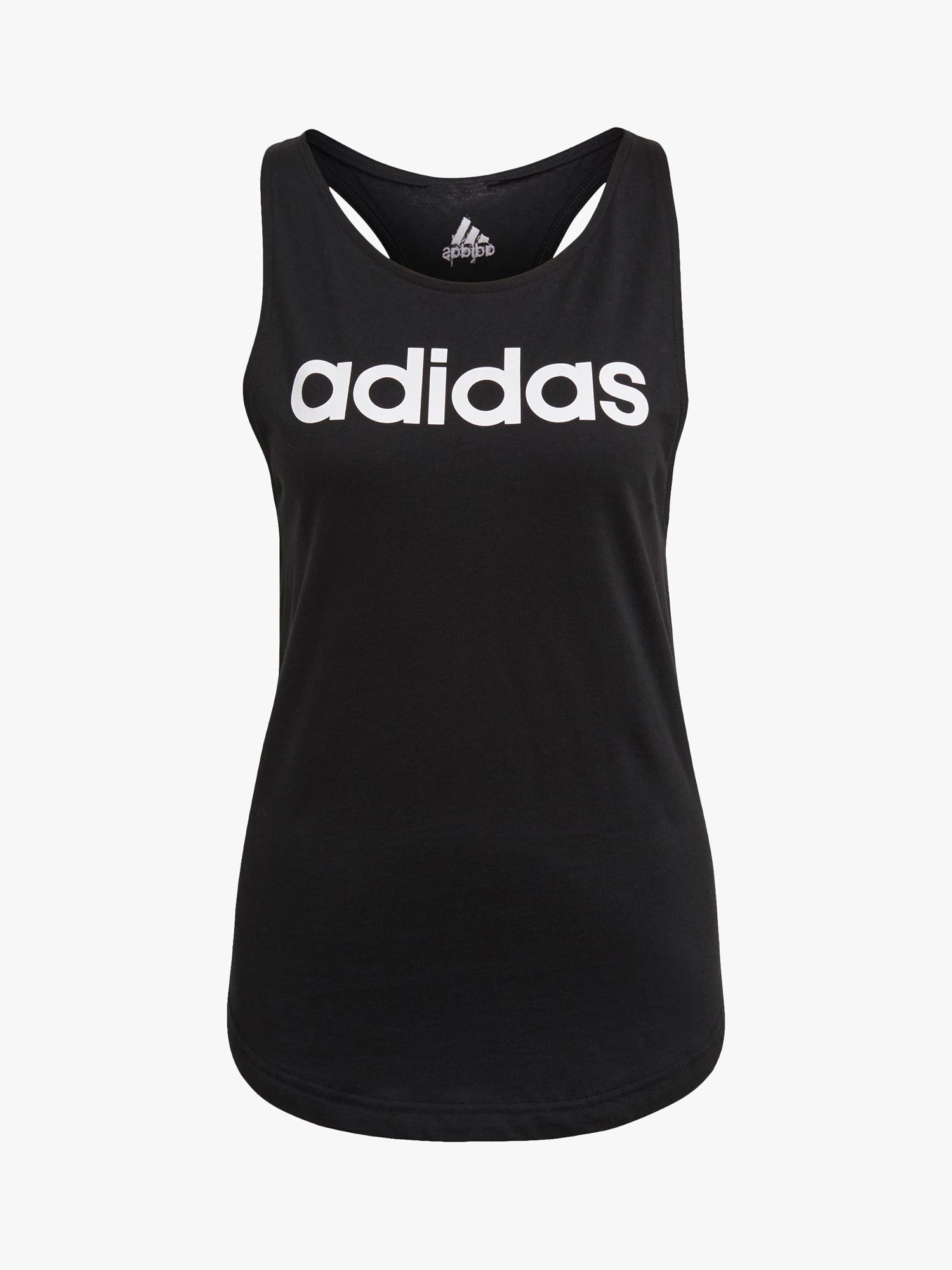 adidas Essentials Loose Logo Gym Vest, Black, XS