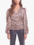 Never Fully Dressed Ruched Animal Print Top, Multi