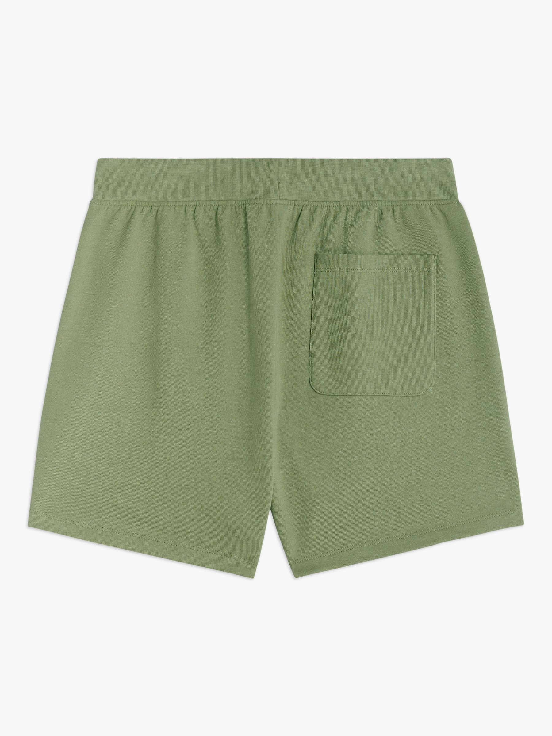 John Lewis ANYDAY Plain Sweat Shorts, Khaki at John Lewis & Partners