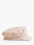 hush Alleyne Bakerboy Hat, Cream