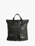hush Alega Leather Backpack, Black
