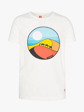 AO76 Kids' Desert Circles Graphic T-Shirt, Off White