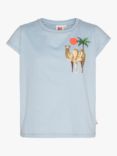 AO76 Kids' Sequin Camel Short Sleeve T-Shirt, Sky