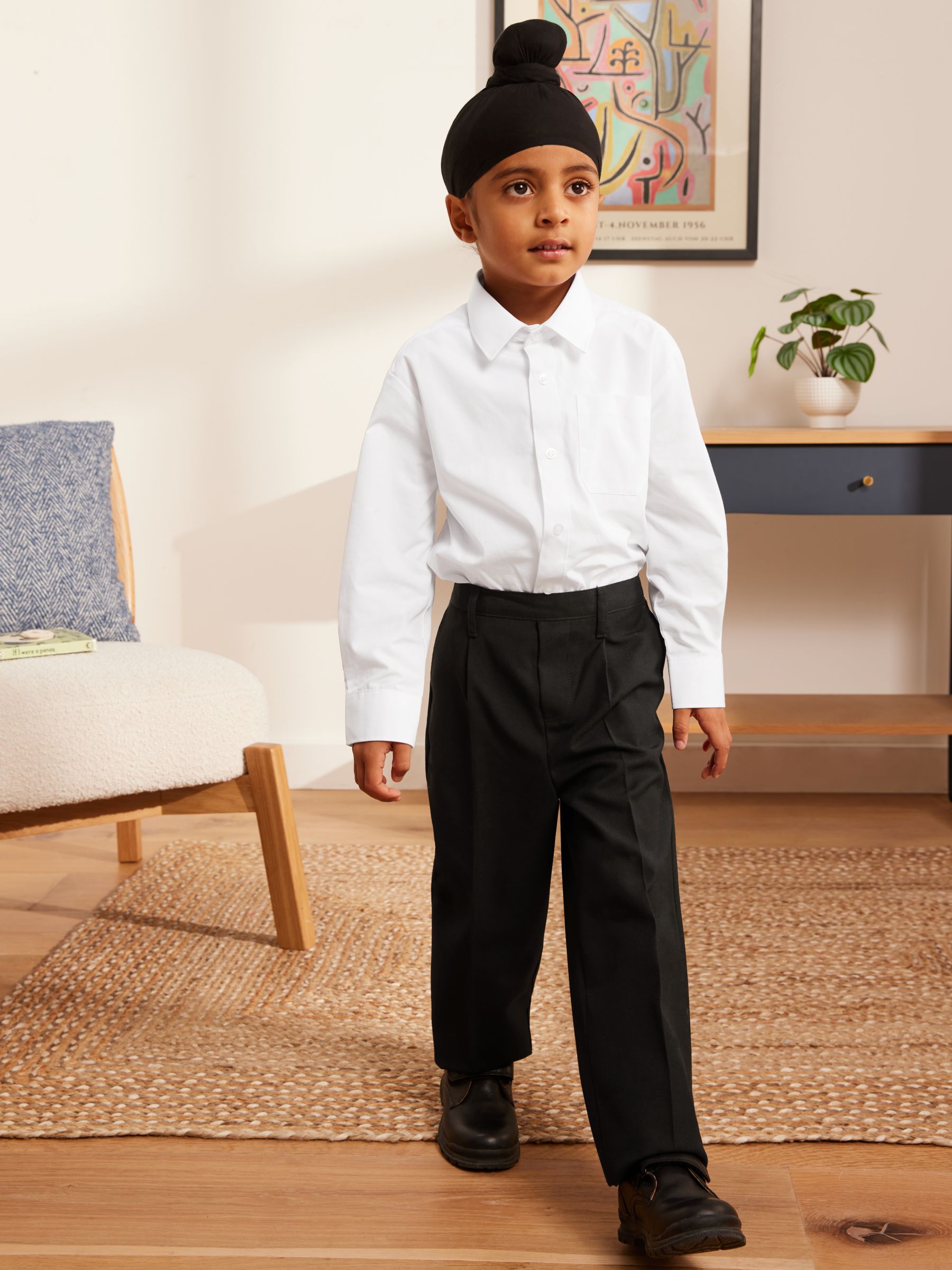 PROLIFE School Uniform Pant/Trousers for Boys (22 L with Elastic, Grey) :  : Fashion