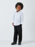 John Lewis ANYDAY Adjustable Waist Boys' School Trousers, Pack of 2, Black