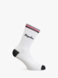 Rapha Logo Socks, White Aly/Anthracite/Morning Glory
