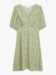 ANYDAY John Lewis & Partners Animal Print Mini Tea Dress, Khaki