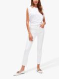 7 For All Mankind Roxanne Luxe Cropped Jeans, Luxe Vintage White