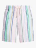 Polo Ralph Lauren Seersucker Stripe Cotton Shorts, Pink/Blue/Multi