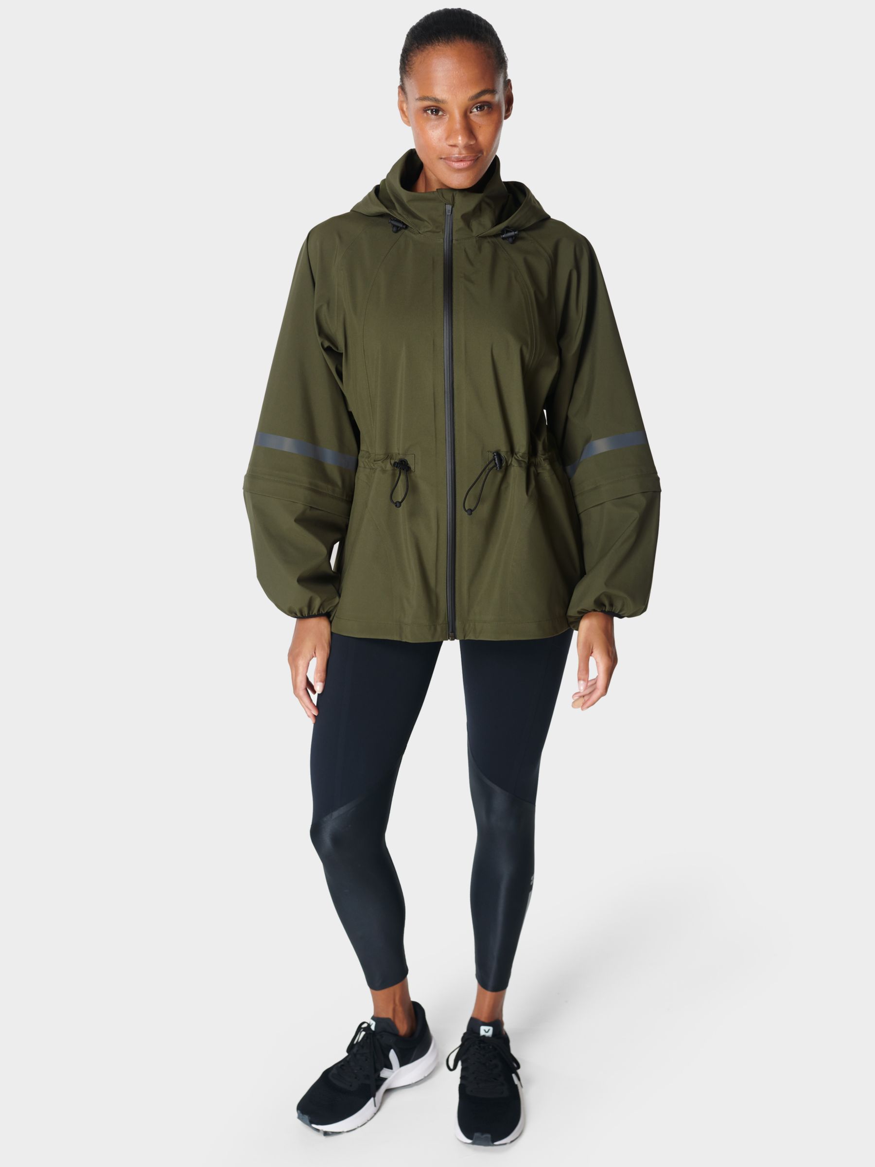 Sweaty Betty Mission Performance Waterproof Jacket, Mountain Green