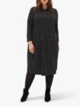 Phase Eight Mina Spot Midi Dress, Black