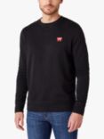 Wrangler Logo Crew Sweatshirt, Black