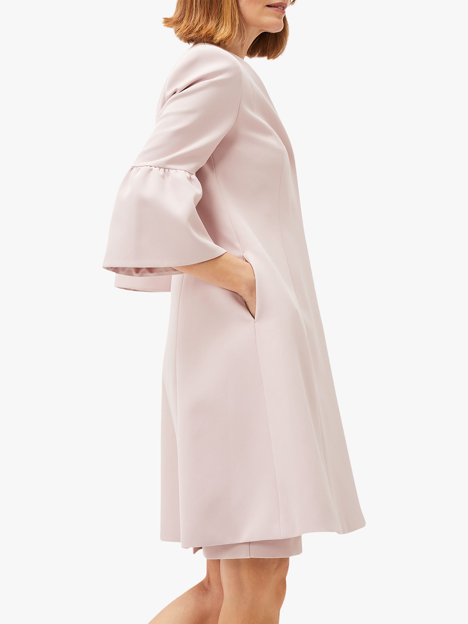 Buy Phase Eight Cheryl Frill Cuff Occasion Coat, Antique Rose Online at johnlewis.com
