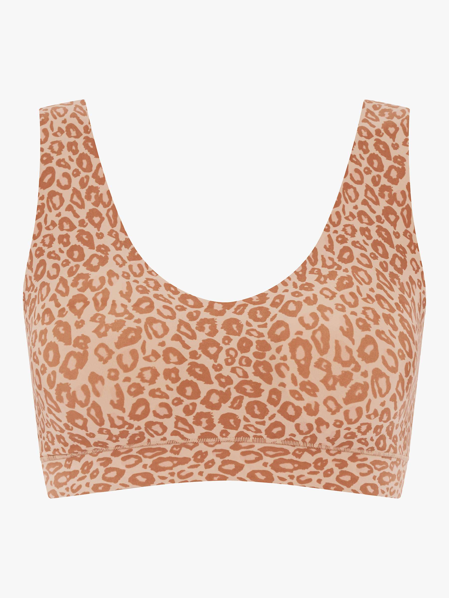Buy Chantelle Soft Stretch Leopard Print Padded Crop Bra Online at johnlewis.com