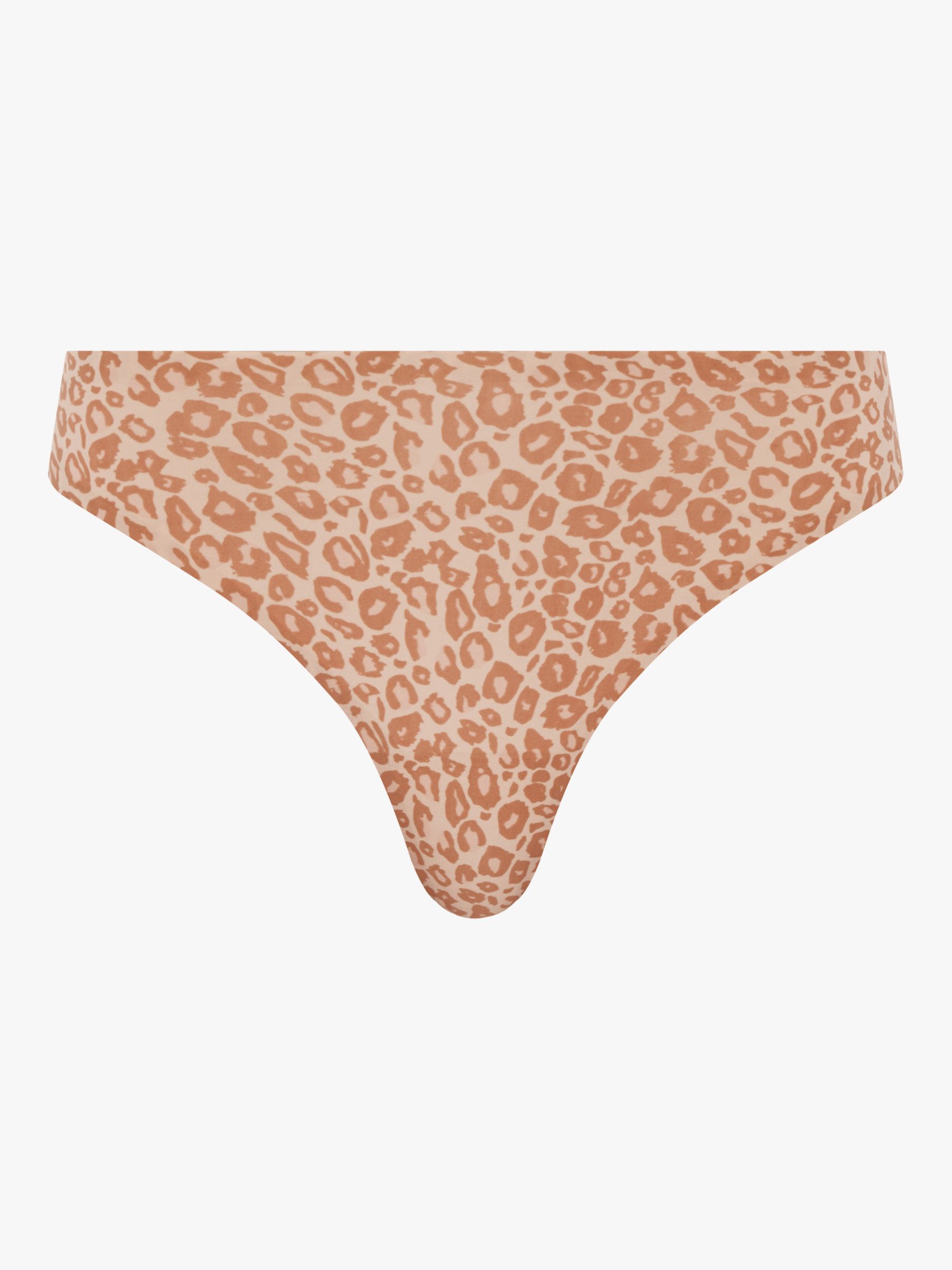 Chantelle Soft Stretch String, Leopard Neutral, One Size