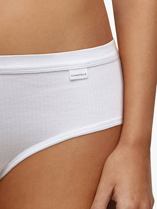 Chantelle Cotton Comfort Shorty Knickers, White