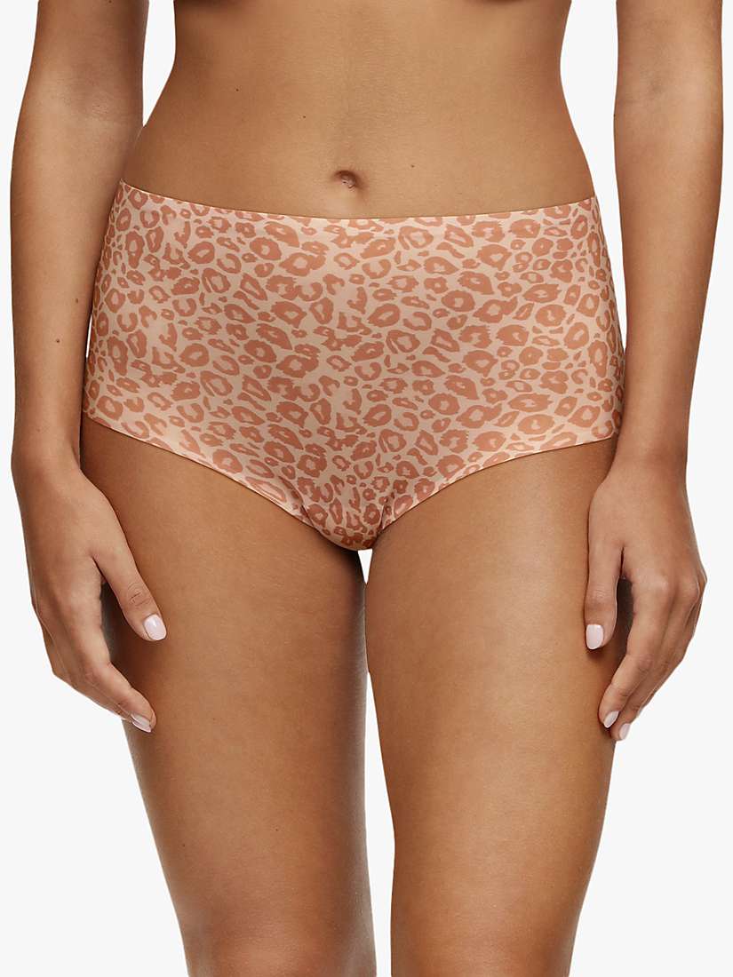 Buy Chantelle Soft Stretch Leopard Print High Waisted Knickers Online at johnlewis.com