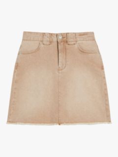 Ted Baker Ravima Denim Mini Skirt, Camel, 6