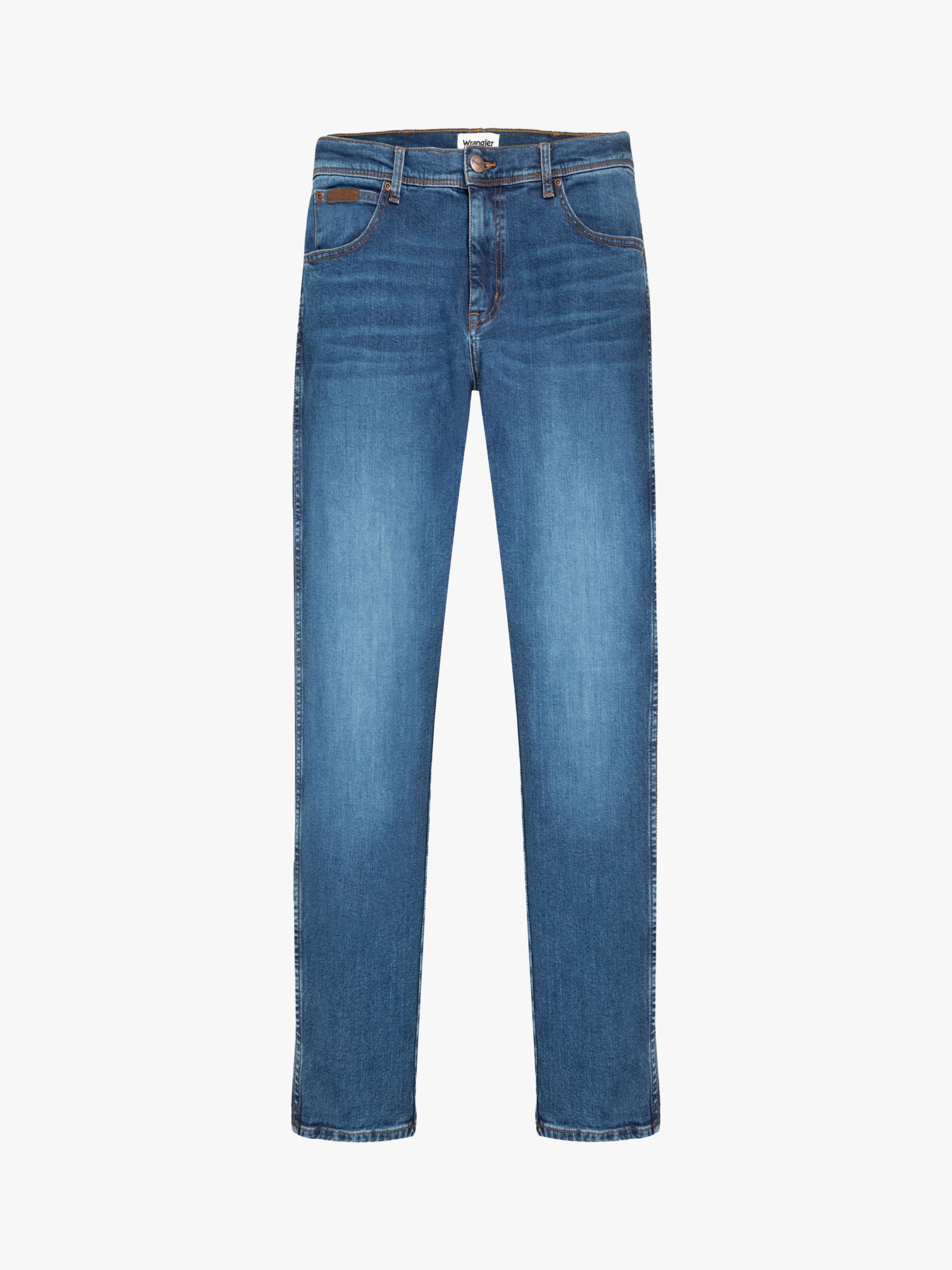 Wrangler Texas Slim Fit Jeans, Blue at John Lewis & Partners
