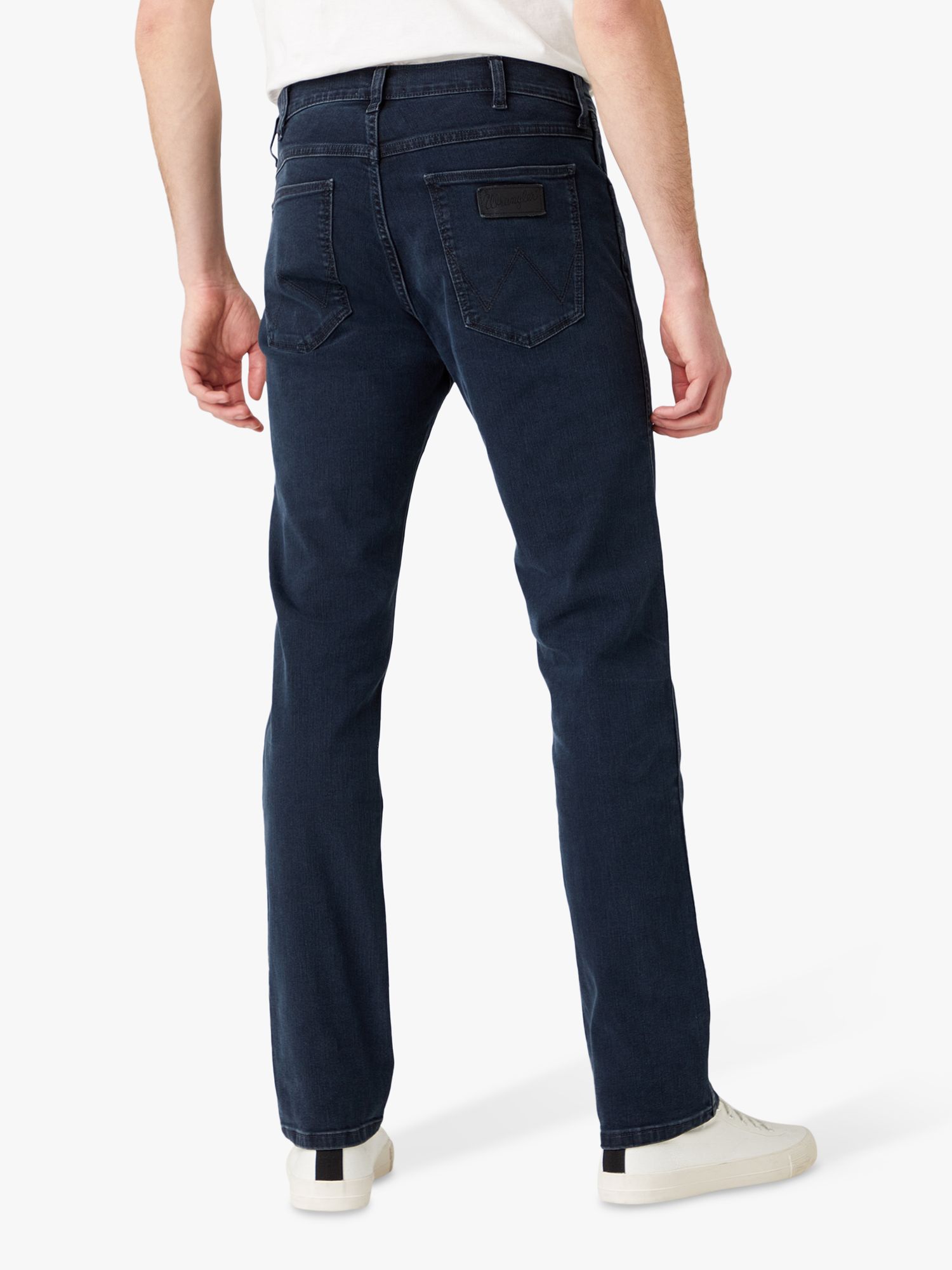 Badeværelse se etiket Wrangler Greensboro Slim Fit Denim Jeans, Blue at John Lewis & Partners