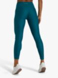 Wolf & Whistle Wet Look Croc Leggings, Teal, Teal