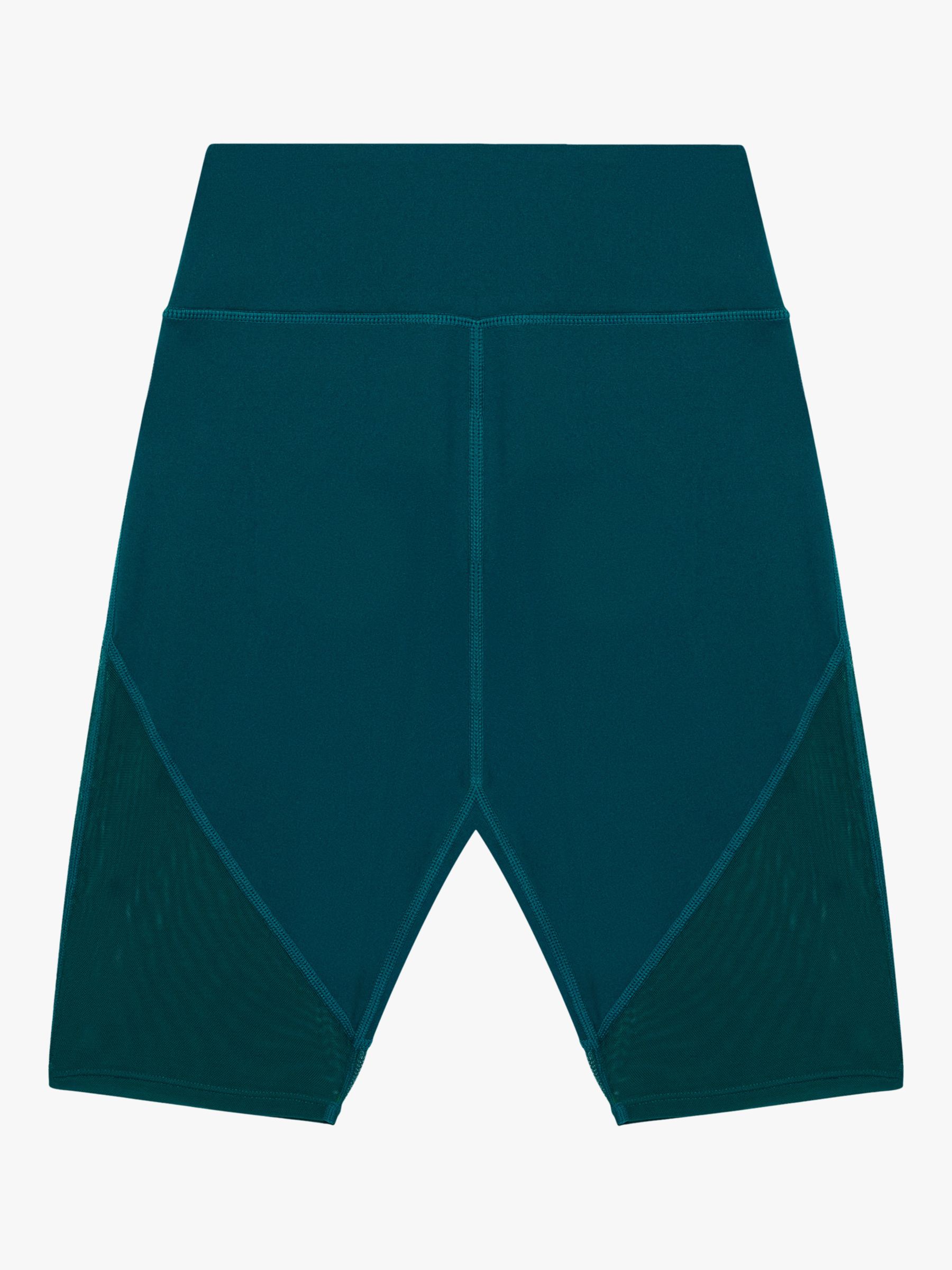 Buy Wolf & Whistle Mix and Match Mesh Panel Shorts, Teal Online at johnlewis.com