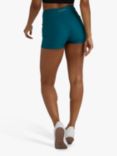 Wolf & Whistle Wet Look Panel Shorts, Teal, Teal