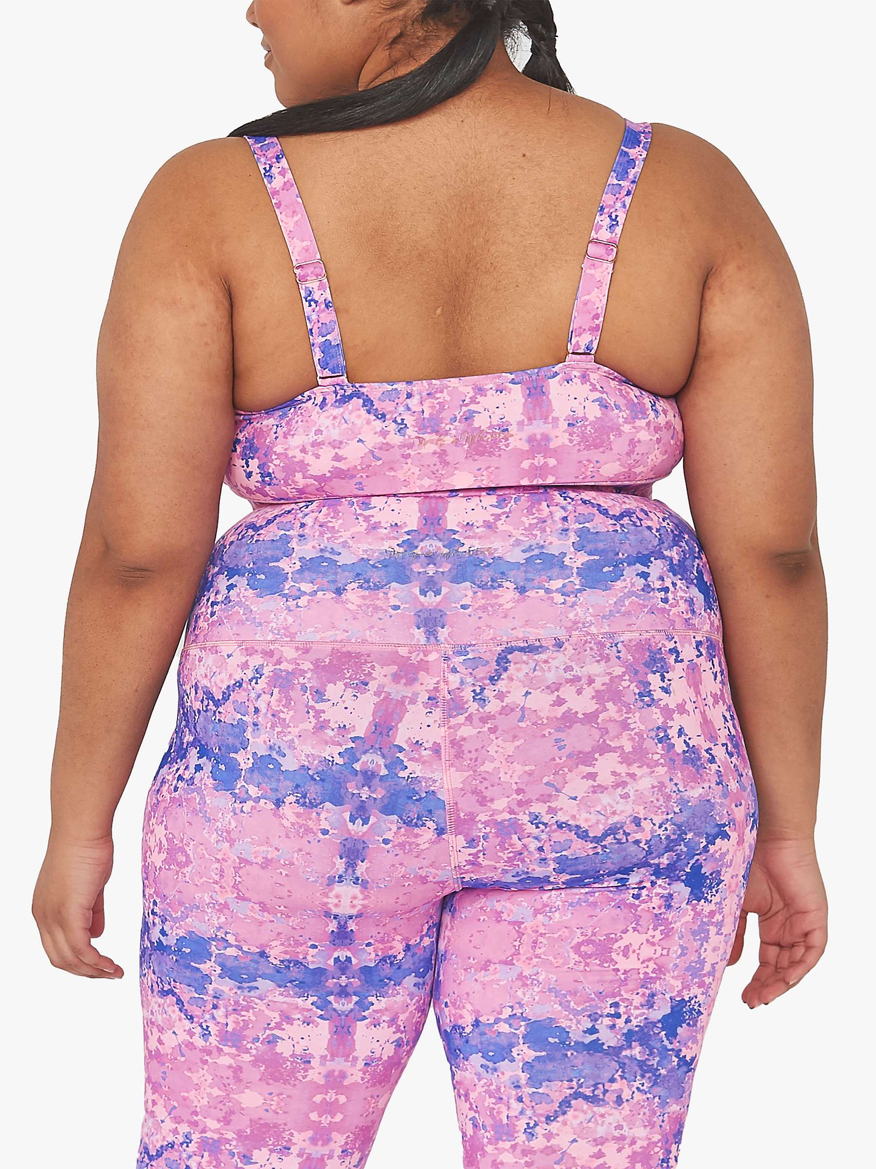 Buy Wolf & Whistle Marble Twist Front Sports Bra, Pink/Multi Online at johnlewis.com