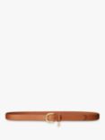 Lauren Ralph Lauren Cross Hatch Leather Belt, Classic Tan